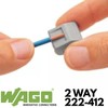 WAGO 222-413 3 Ladder Terminal Block with Lever, 4 mm