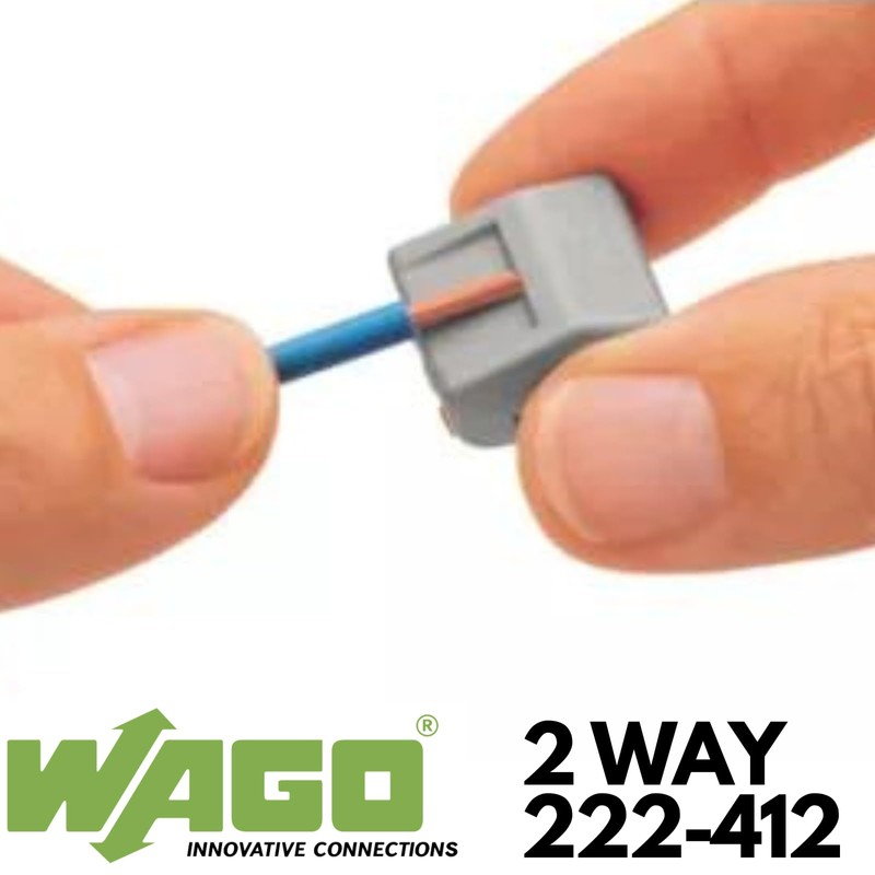 WAGO 222-413 3 Ladder Terminal Block with Lever, 4 mm