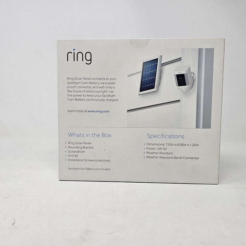 Ring Solar Panel for Spotlight Cam Battery - New Factory
