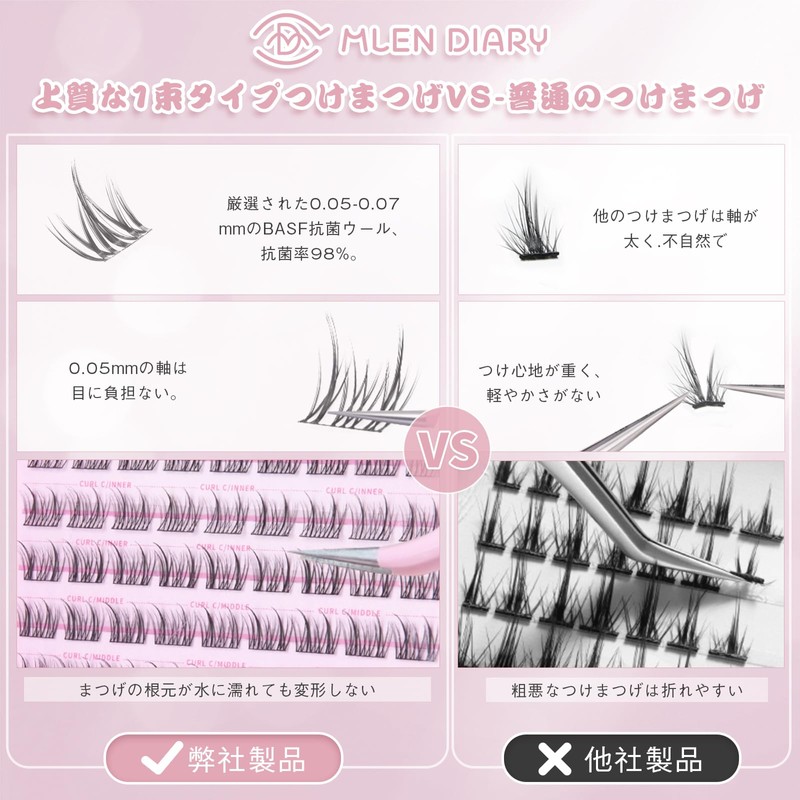 False Eyelashes Partial False Eyelashes, Partial False Eyelashes, Natural False