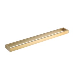 GERZWY 24-Inch Bathroom Towel Bar Stainless Steel Modern Square Style Bath Towel Bar Wall Mount Gold Finished