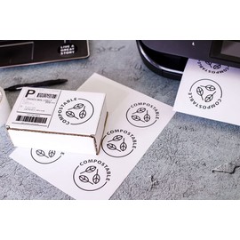 Premium Label Supply White Sticker FBA Labels – 4" x 3.33" – Laser/Inkjet Compatible – (6 per Sheet), 25 Sheets - 150 Total Adhesive Labels