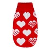 choyaxo Knitted Dog Sweaters Valentine’s Day Heart Sweater for Small