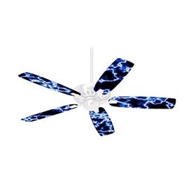 Electrify Blue - Ceiling Fan Skin Kit fits most 42 inch fans (FAN and BLADES SOLD SEPARATELY)