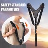 SOB Climbing Harness Shoulder Harness, Adjustable Shoulder Harness with Carabiner,
