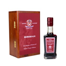 Acetaia Malpighi Balsamic Vinegar of Modena P.G.I. Bordeaux in wooden Gift Box 250 ml 8.45 fl oz