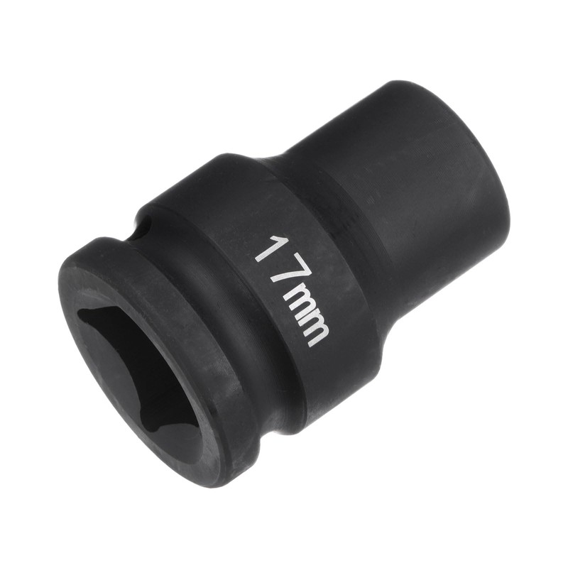 sourcing map 6-Point Impact Socket 3/4" Drive 17mm Metric 40Cr