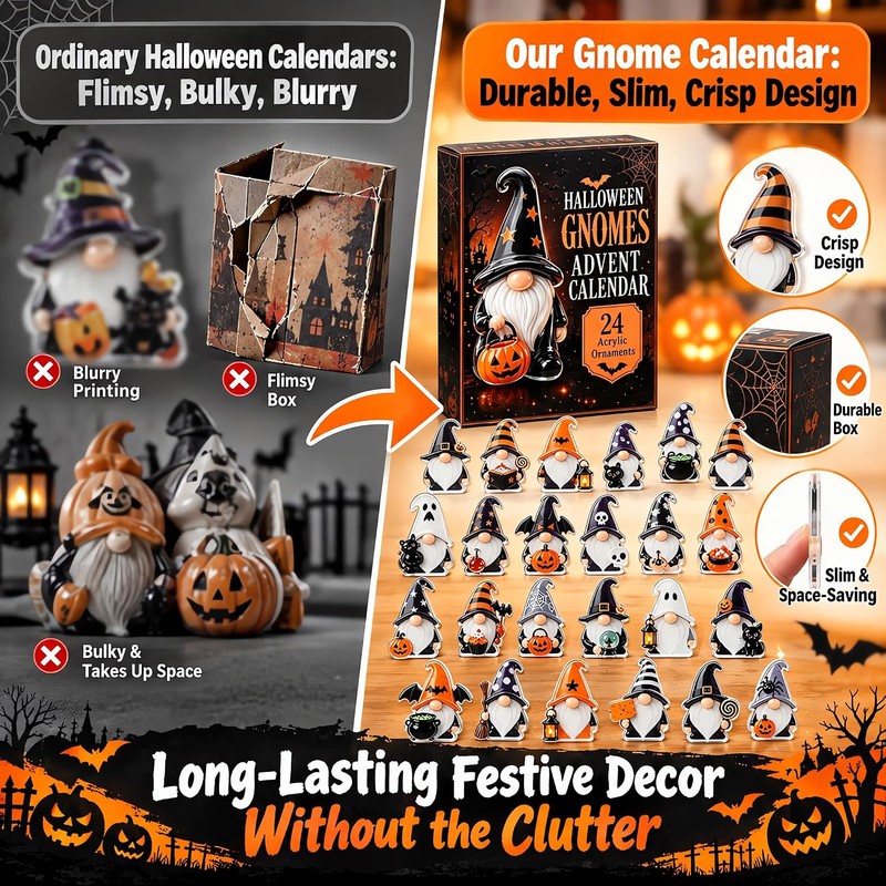 Calendario de Adviento Halloween 24 Días – Caja Sorpresa de