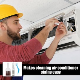 Jeffdad 3 Pcs Air Conditioner Fin Comb Cleaner Kit, Ac Fin Comb Condenser Coil Brush, Radiator Fin Comb Straightener Refrigerator Tools, Evaporator Radiator Repair Clean Tool