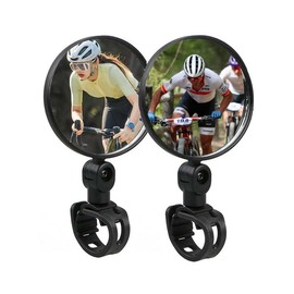 Electric Scooter Rear View Mirrors, Bike Rear View Mirrors for Handlebars, 2 Pcs, Adjustable, Rotatable, Convex, DIY Fixed Gear