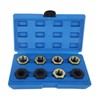 VKALTUL 8pcs Axle Spindle Rethreading Tool Set, Thread Chaser Set,