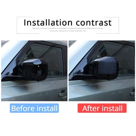 CHEYA ABS Black Body Anti-scratch Protection Cover Trim Kit for Land Rover Defender 110 2020 Accessories (Rearview mirror)