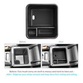 CDEFG Kompatibel mit VW T-Cross T Cross 2018-2023 2024 Mittelkonsole Armlehne Aufbewahrungsbox Multifunktionaler Aufbewahrung Auto Center Console Organizer Tray T Cross Zubehör (Schwarz)