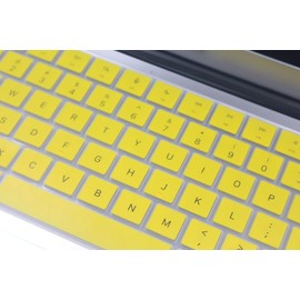 Uhamn Silicone Keyboard Skin Compatible for 2025-2022 MacBook Air 13.6 & 15 M4 M3 M2 A3240 A3241 A2681 A2941 A3114 A3113, MacBook Pro 14 & 16 A3401 A3112 A2918 A2992 A3403 A3186 A2991 A2485 (Yellow)