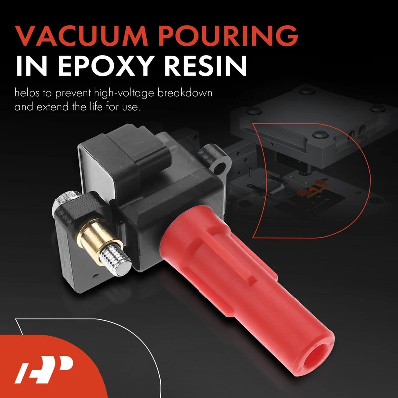 A-Premium Paquete de bobina de encendido compatible con Subaru Legacy