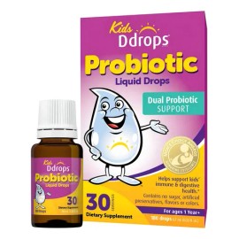 Ddrops Kids Probióticos Para Niños Con 120 Gotas Sabor Sin Sabor