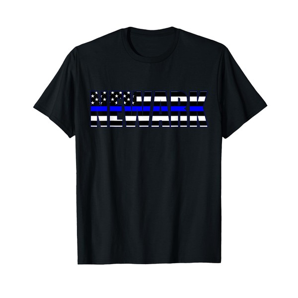 Protect and Serve in Newark Police Flag PD T-Shirt
