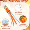 NOVWANG 2 Pcs Fall Windsocks, Scarecrows Pumpkins Wind Socks Autumn