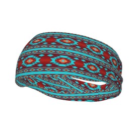 Native American Wide Headbands,Fashion Hair Bands Yoga Running Sports Workout Gym Stretchy Turbans for Women Men