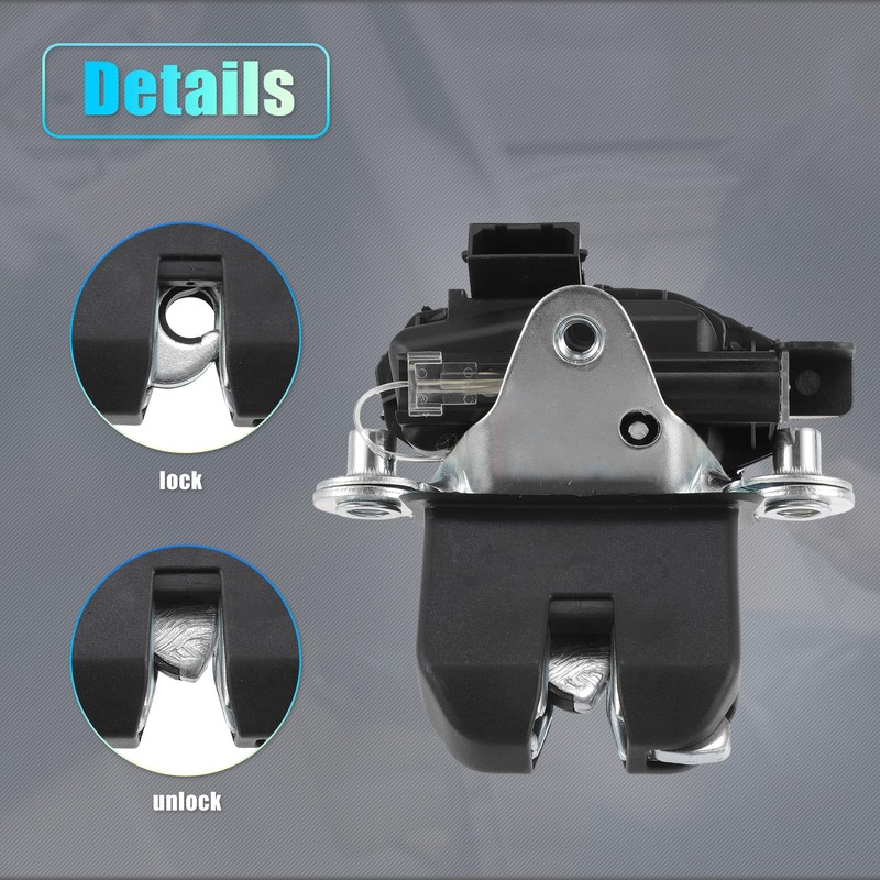 QUARKZMAN Replacement Tailgate Lock Actuator For Skoda Fabia Roomster 2006-2015