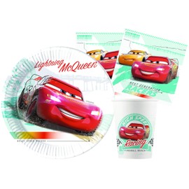 Ciao Y6168 Cars Party Table Set, Red, 8 People