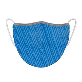 Sunday Afternoon S1AAC854-595 UV Shield Cool Face Mask with Tonal Blue Electric Stripes