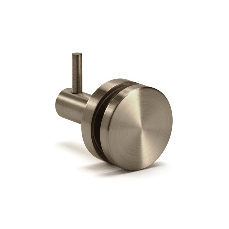 FHC PRH1BBRZ Peg Robe/Towel Hook for 3/8" and 1/2" Glass