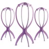 Dreamlover Dreamlover Wig Stands, Plastic Wig Holders, Cap Stands, Purple,