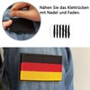 Austria Flag Patch with Velcro Tape, Pack of 4, 8