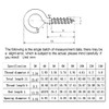 BOZONLI Screw Hooks Ceiling Hooks Galvanised Hook Screws Ceiling Hook