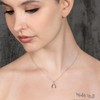 namana Wishbone Pendant Necklace in Sterling Silver, 925 Sterling Silver