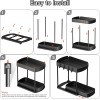 ukeetap 2 Pack Multi-Purpose Pull-Out Storage Organizers, Under Sink 12.8