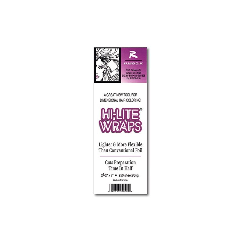 Hi-Lite Wraps 2.5 x 7, 250 Sheets Per Box