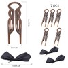7PCS Lexziuo Plastic U-Shaped Magic Grip Hairpin Set: Robust and