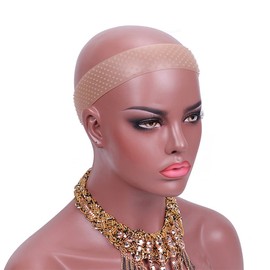 LULALA TOO No-Slip Wig Grip Transparent Silicone Band Comfort Head Hair Band Extra Hold Wig Headband Adjustable Women Hair (Brown（1pack）)