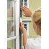 tesa fly screen for standard windows, white, light privacy screen,