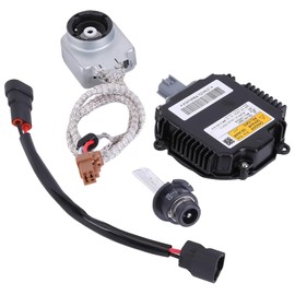 Slakerbe 2PCS Xenon HID Headlight Ballast with Igniter & D2S Bulb, NZMNS111LAN 28474-8991A Headlight Ballast Control Unit Compatible with Infiniti G35 G37 FX35 QX56 for Nissan 350Z Maxima Murano 370Z
