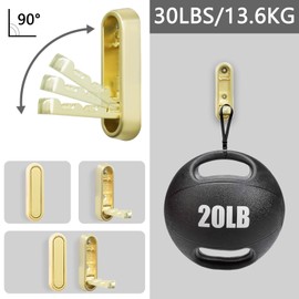 JXYT 4PCS Foldable Gold Wall Hooks, Heavy Duty Metal Folding Coat Hooks, Space-Saving Elliptical Utility Hook for Hanging, Zinc Alloy Fold Up Hooks for Bathroom, Kitchen, Towels, Coats, Bags