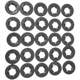 SFS Ford Truck Push Nut Retainer Clips- Fit 3/8" Threaded Studs & Bolts- 25pcs- #060
