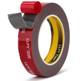 LLPT Double Sided Heavy Duty Tape Waterproof Permanent Mounting Tape 1" x 18Ft Two Sided Adhesive Photo Frame Hanging Strips for Poster Automotive Home Deco (G461125mm)