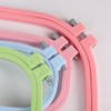 4PCS Embroidery Hoops ABS Skid Resistance Abrasion Proof Rectangular Stitch