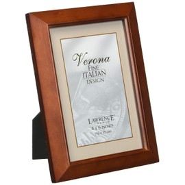 Lawrence Frames Estero Collection, Chestnut Wood 4 by 6 Picture Frame