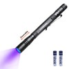 COSMOING 395nm UV Flashlight, Zoomable Blacklight with 2xAAA Battery Ultraviolet