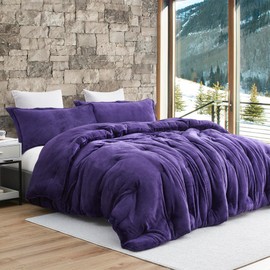 Byourbed Thicker Than Thick - Coma Inducer® King Comforter Set - Standard Plush Filling - Parachute Purple