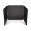 HIC Kitchen 3-Sided Splatter Guard, Non-Stick Carbon Steel, Heat Safe,