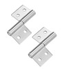 sourcing map 2inch Long Steel Small Slip Joint Flag Hinge