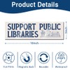 Support Public Libraries Funny Literacy and Justice Bumper Magnet