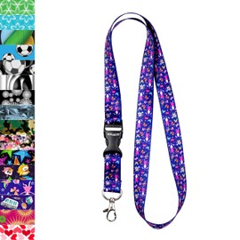 Lanyard with Metal Clip for Card Holder 1 Bunny Blue