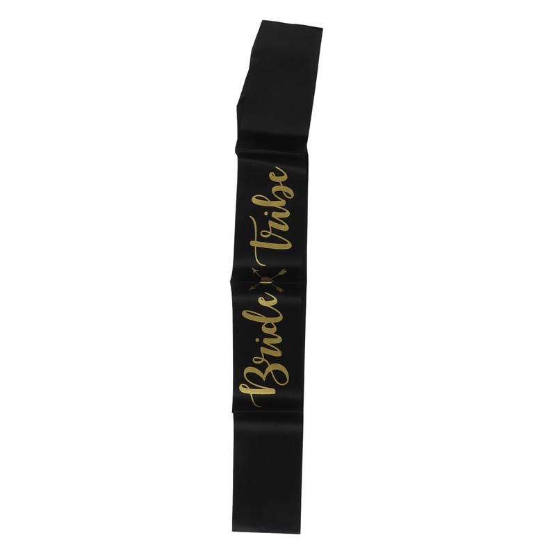 8Pcs Bride Bridesmaid Sash Gold Letters Hypoallergenic Material Wedding Bride
