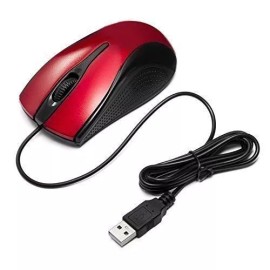 Unbranded/Generic USB 2.0 Optical Wired Scroll Wheel Mouse Mice for PC Laptop Notebook Desktop Red